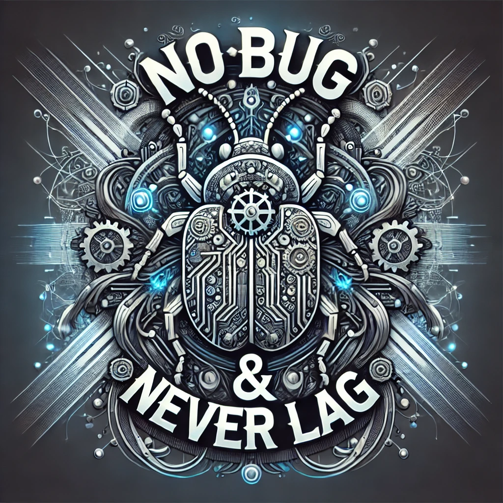 No Bug & Never Lag Logo